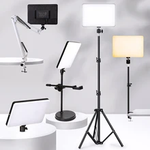 Dimmable LED Video Light Panel EU Plug 2700k-5700k Photography Lighting For Live Stream Photo Studio Fill Lamp Three Color