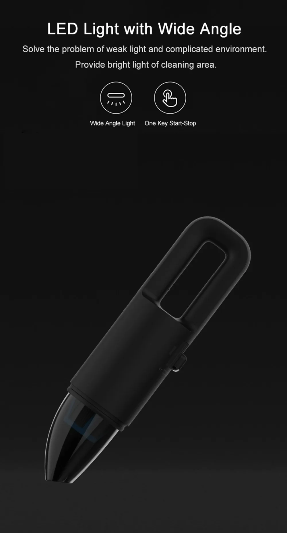 Xiaomi Cleanfly автомобилей пылесос 12V 2A Портативный ручной Беспроводной автомобильный пылесос для сухой и влажной уборки двойной Применение автомобиля аспиратор