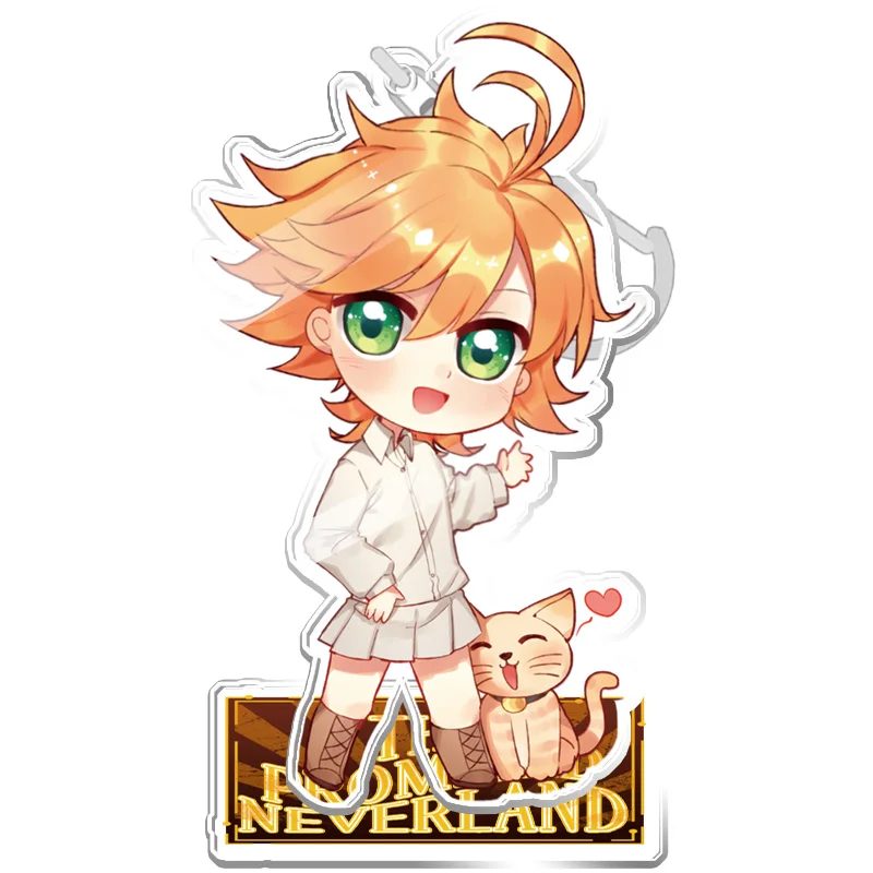 Брелок с акриловой подвеской японский аниме обетованный Neverland Yakusoku no Норман Рей