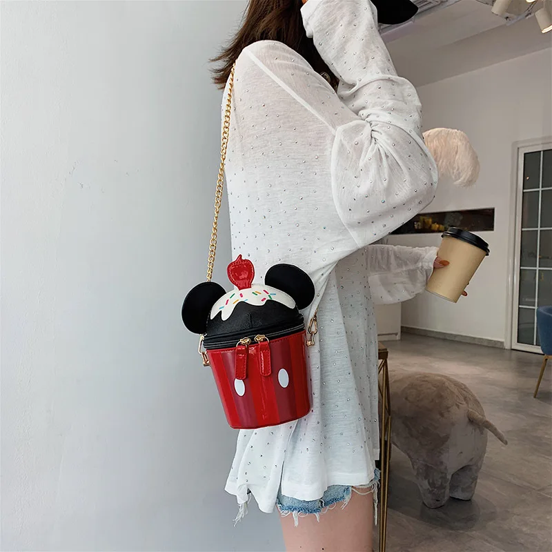 Сумка мессенджер Disney lady сумка через плечо Minnie Женская мультяшная мобильный