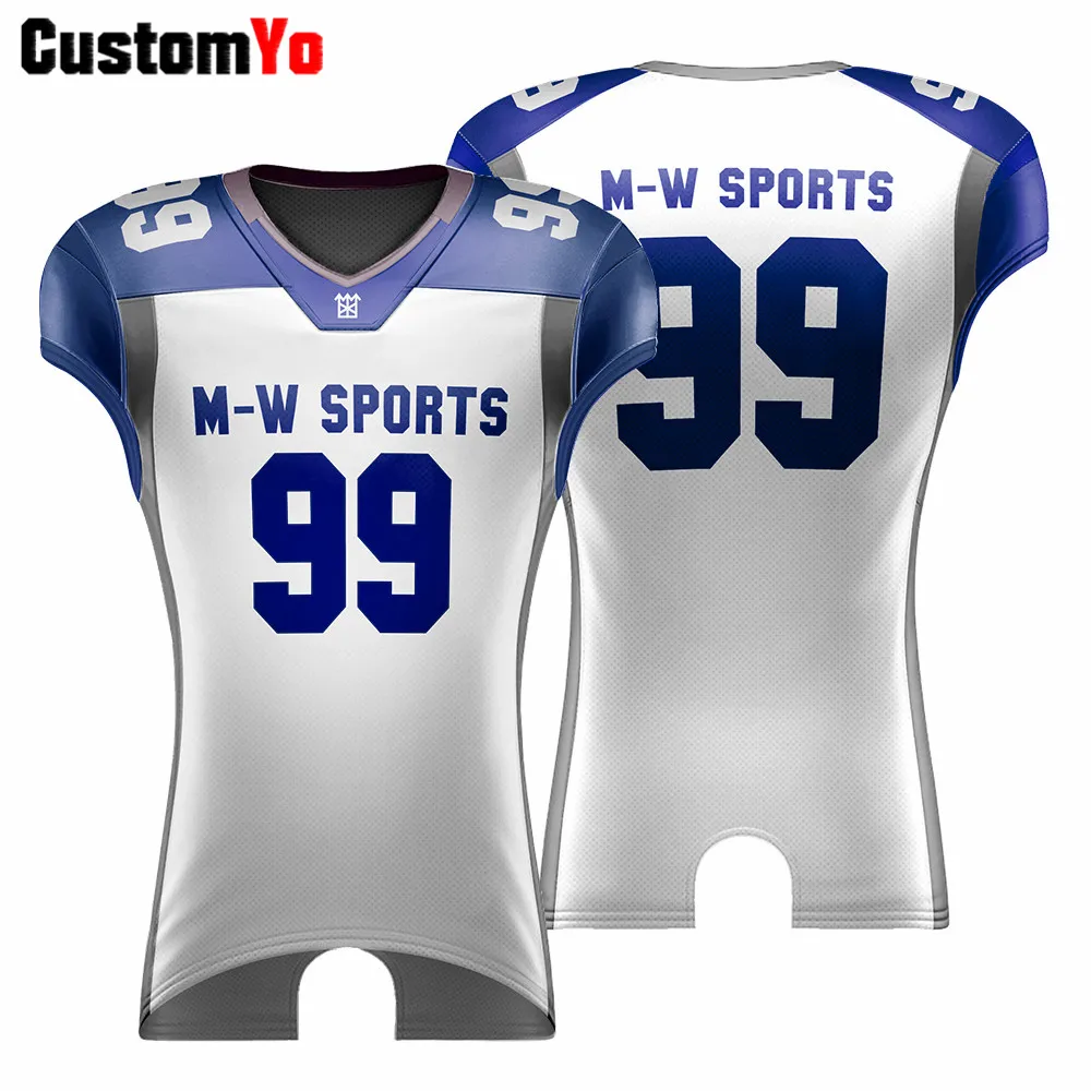 Short Sleeve Football Jersey Blank Design American Football Jerseys