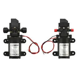 1 шт. высокого качества DC12V 70 Вт 130PSI мембранный Водяной насос небольшой Сейф высокого давления самовсасывающий насос 6л/мин 165*100*62 мм