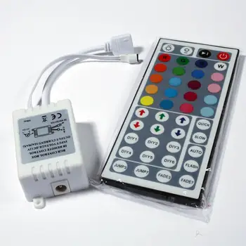 

44 Key IR Remote Controller Box AC/DC for LED RGB 3528 5050 5630 Light Strip 12V
