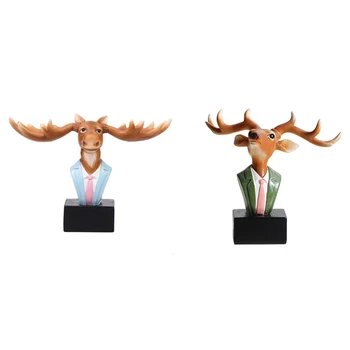 

Deer Glasses Stand Handmade Resin Craft Lovely Eyeglass Sunglasses Holder Ornament Figurines Home Decor