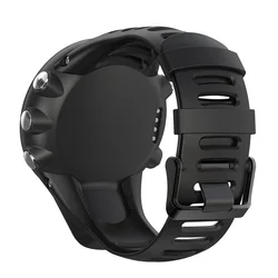 Stylish Soft Silicone Replacement Watch Strap - New Fashion Watchband Accessory - 24mm (Black)