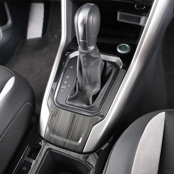 

Lsrtw2017 for Volkswagen Vw T-roc Car Gear Panel Trims Interior Accessories 2018 2019 2020 Stainless Steel