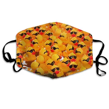 

Mouth Mask Rubber Ducky with Sunglasses Print Masks - Breathable Adjustable Windproof Mouth-Muffle, Camping Running for Women