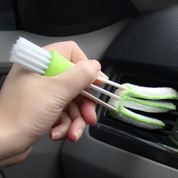 

Air outlet Car cleaning brush Auto Interior Double ended Vent Dash Cleaner Blinds Tool
