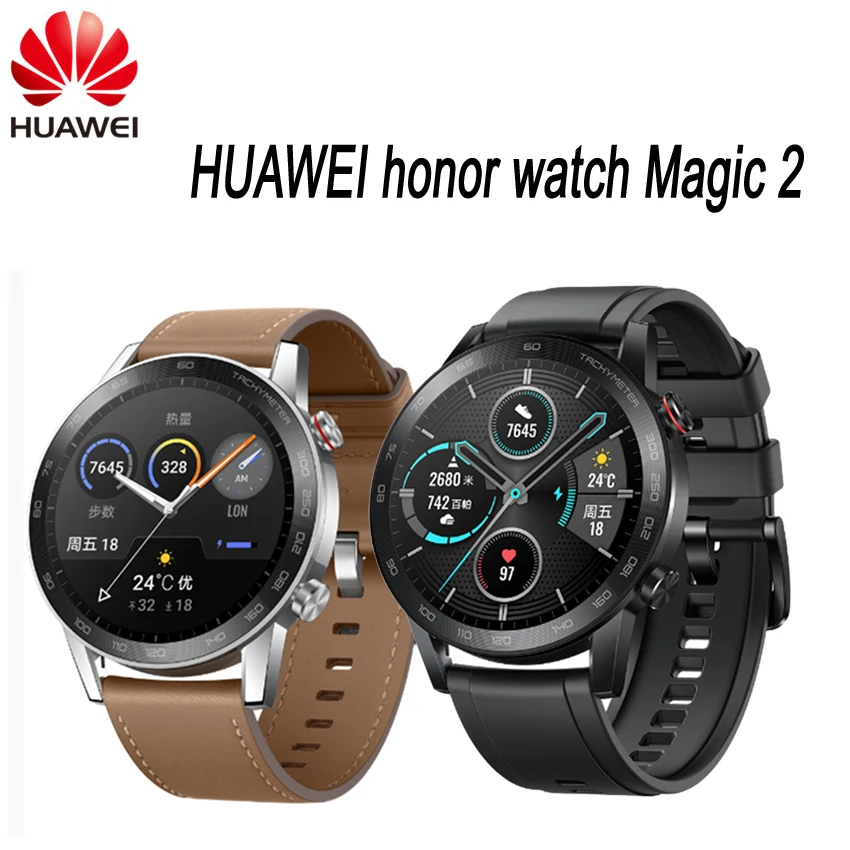 Huawei Honor magic Watch 2 magic 2 Смарт-часы датчик кислорода в крови spo2 телефонный Звонок трекер сердечного ритма для Android iOS
