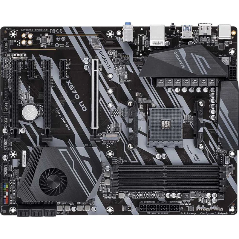Материнская плата Gigabyte X570 UD Soc-AM4 AMD X570 4xDDR4 ATX AC`97 8ch(7.1) GbLAN RAID+HDMI