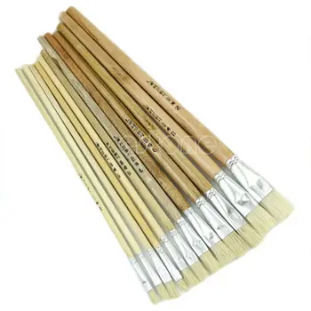 

Professional Painting Set 12pcs Acrylic Oil Watercolor Artist Paint Brushes H7EC