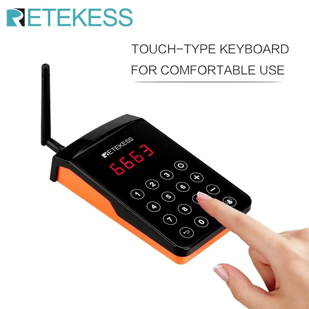 1 шт. передатчик клавиатуры для ресторана Retekess TD156 пейджер Беспроводная система