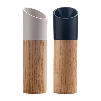 

Wood Manual Salt and Pepper Grinder Wooden Shaker Refillable Ceramic Rotor Sea Salt Fine sanding Grinder Kitchen Tools