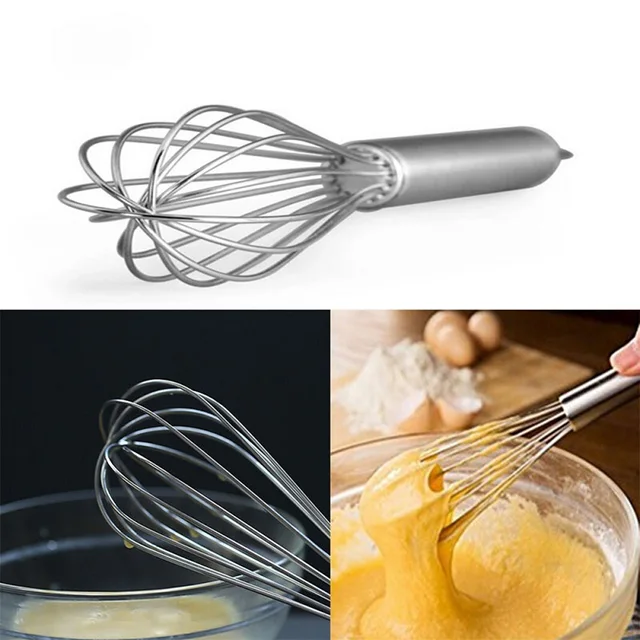 Alphatouch Stainless Steel Egg Wire Tiny Whisks for Cooking Baking, Professional Whisking Wisk Kitchen Tool Utensil, Beater Balloon Whisker/Wisks/Wisker for