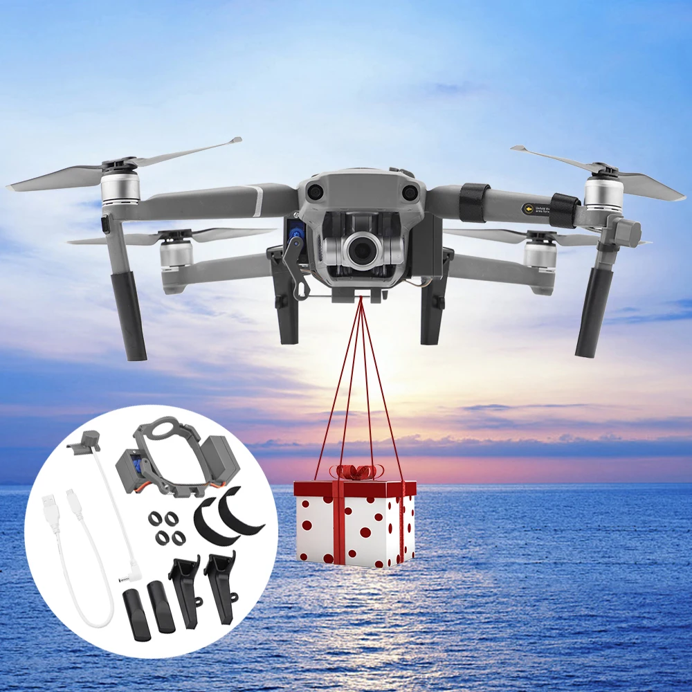 $30.97 Delivery Device Dispenser Thrower Drone Accessories Drone Air Dropping Transport Gift for DJI Mavic