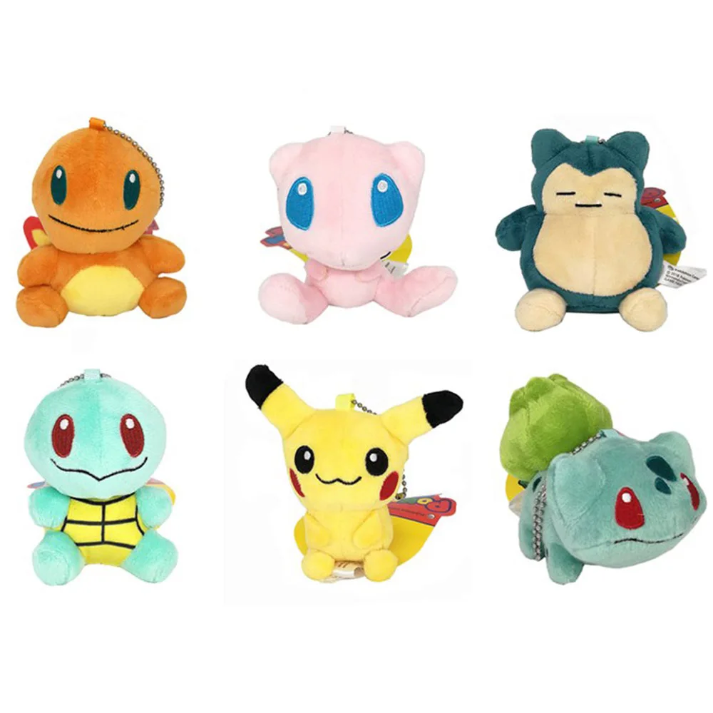 10/лот Ditto Metamon Бульбазавр, чармандер, Сквиртл, снорлакс Пикачу, Eevee, Espeon, flarion, Jolteon, Sylveon, плюшевый умбреон, игрушка, розничная - Цвет: Q Mix up 10pcs