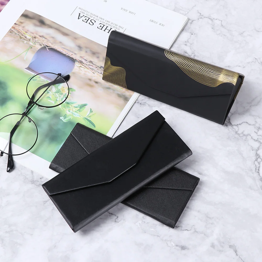 

1Pc New Unisex Waterproof Triangle Glasses Box Folding Portable Eyeglasses Case Business Sun Glasses Box Eyeglasses Accessories