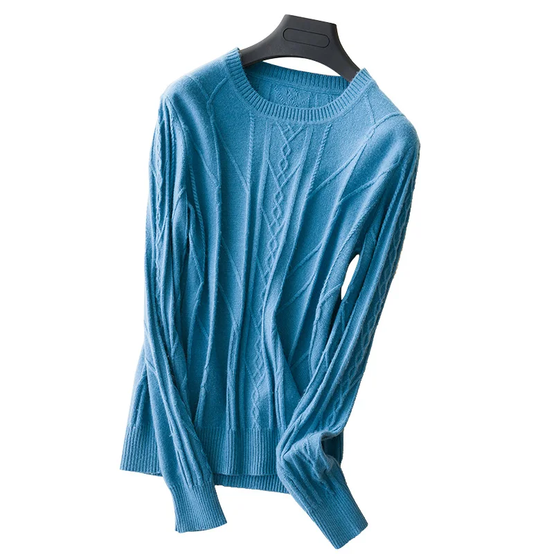 

LITVRIYH cashmere sweater female pullovers long sleeve O-neck soft women sweater knit top pullover women knitted sweater jumper