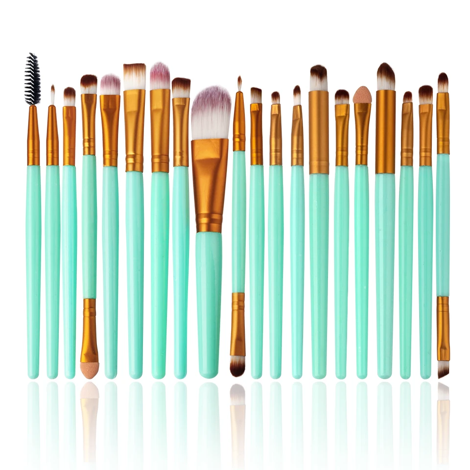 THINKSHOW 20PCS Makeup Brushes Tool Set Eye Shadow Cosmetics Professional Eyebrows Soft Cosmetic Powder Foundation Beauty Tool