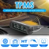 AN-07 Solar Truck TPMS LCD Display 6-Wheel Tire Pressure Monitoring Alarm System for Truck RV Touring Car ► Photo 2/6