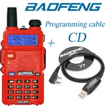 

Baofeng UV-5R UHF VHF Dual Band Two Way Ham Radio Walkie Talkie + Program cable