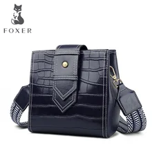 FOXER сумка на плечо для женщин кожаные сумки через плечо шикарный кошелёк Женская Высококачественная классическая брендовая сумка стильная женская идеальный подарок