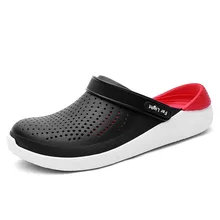 Summer New Style Sandals Closed-toe Hollow out Large Size COUPLE'S Porous Shoes Lightweight Soft-Sole Sandals