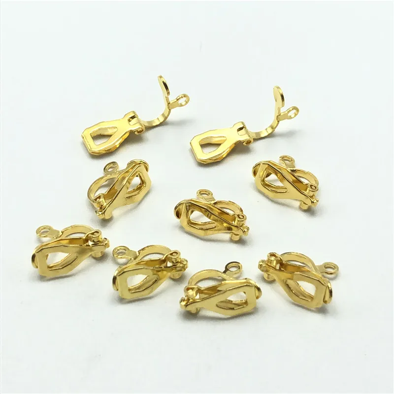 20pcs non-pierced metal ear clip DIY earrings for jewelry making handmade accessories