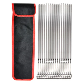 

30Pcs Barbecue Set Set Stainless Steel Twisted Skewers