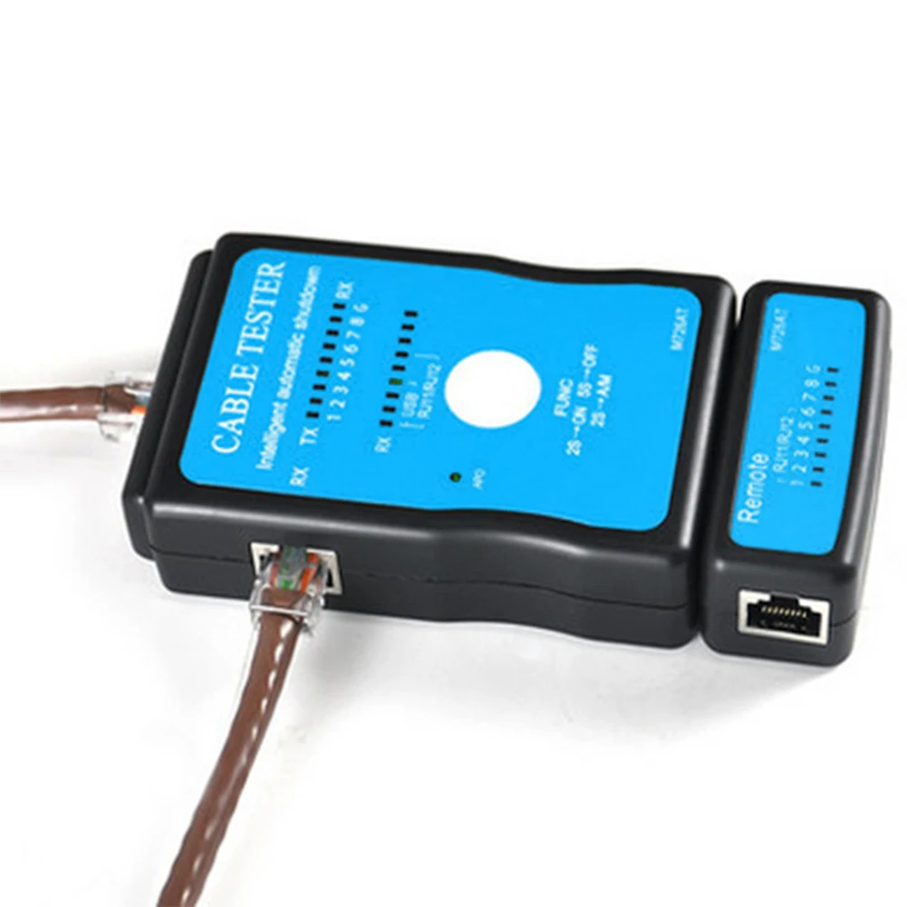 RJ45 RJ11 Auto Scan Network Ethernet Breakdown Test Portable Intelligent Cable Tester With LED Indicator Automatic Shutdown