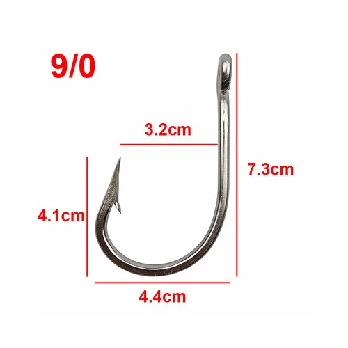  Saltwater Large Giant Shark Alligator Fishing Hooks