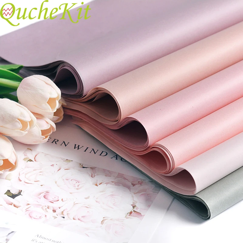 40pcs Tissue Paper 75*52cm Craft Paper Floral Wrapping Paper DIY Gift Packing Paper Wedding Party Home Decoration Supplies