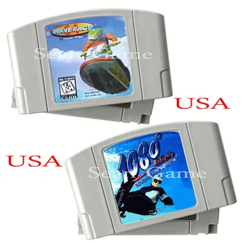 

High USA NTSC Quality Customer Cartridge 1080° Snowboarding Wave Race Card for 64 Bit Video Game Console