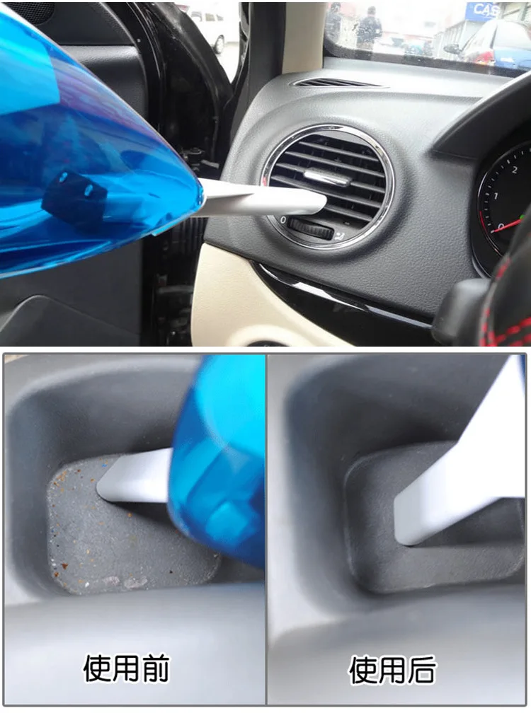 Автомобильный мокрого и сухого двойного назначения автомобильный мини-пылесос автомобильный маленький синий и белый пылесос автомобильный пылесос