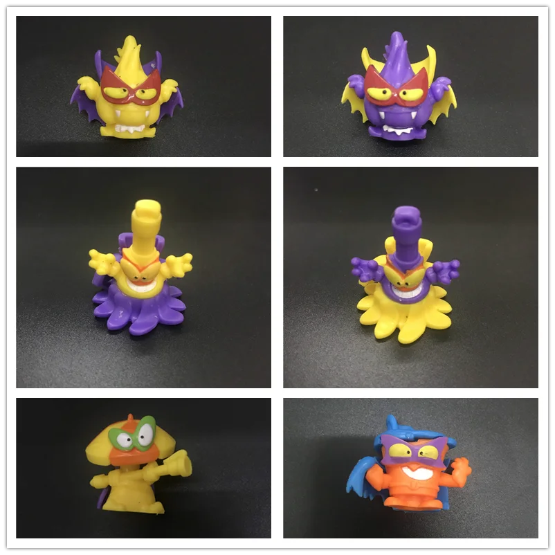 

Superzings Halloween cape Series Garbage Doll Rubber Cartoon Anime Action Figures Toy Collection Super zings Model toy