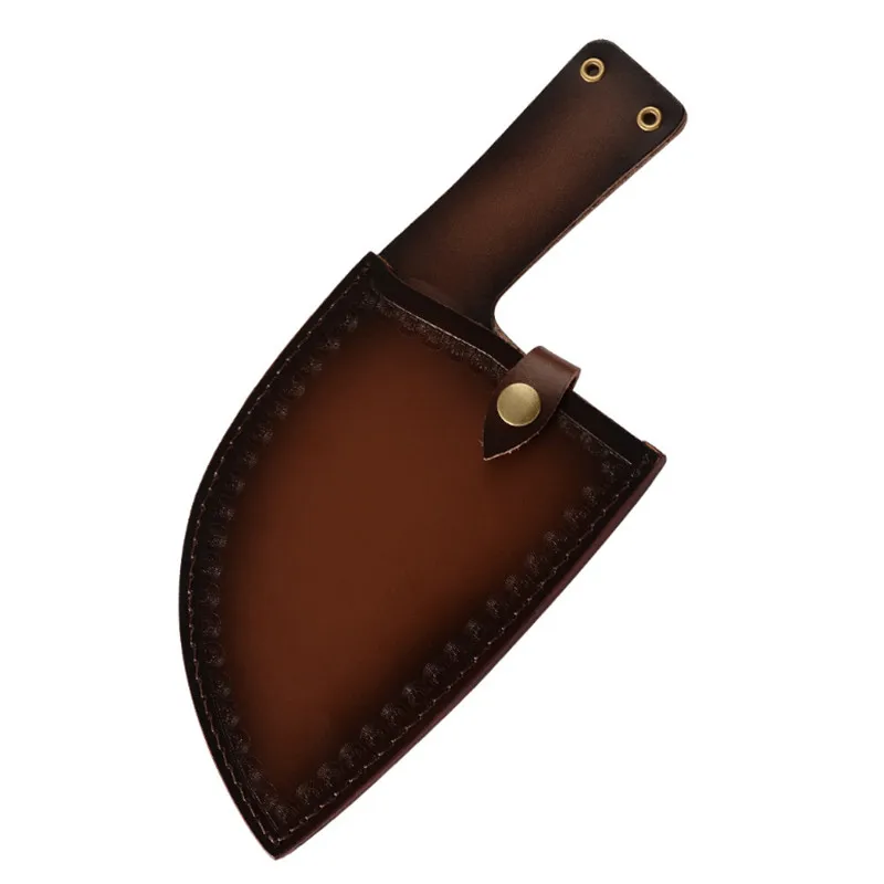 

Fixed Blade Straight Knife Holder Outdoor Tool Belt Loop Hunt EDC Multi Holster Carry Sheath Leather Scabbard Pouch Bag Pocket