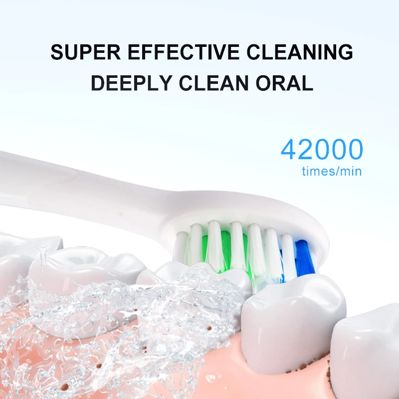 Seago 9 Models Inductive Charging Rechargeable Sonic Electric Toothbrush Tooth brush For Adult 3 Replacement Brush Head Gift Seago 9 Models Inductive Charging Rechargeable Sonic Electric Toothbrush Tooth brush For Adult 3 Replacement Brush Head Gift