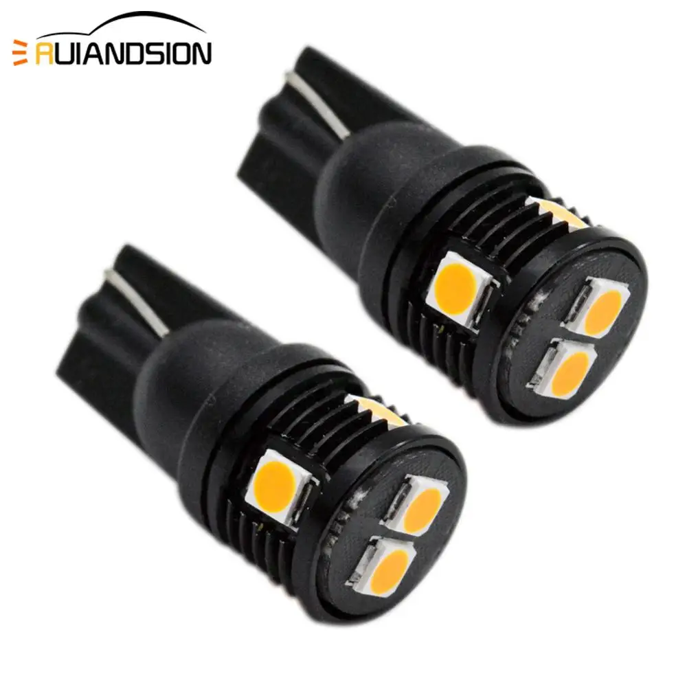Светодиодная лампа для чтения номерного знака 2 шт. 194 3030 T10 6 SMD W5W 168 Вт AC/DC 12 24 В