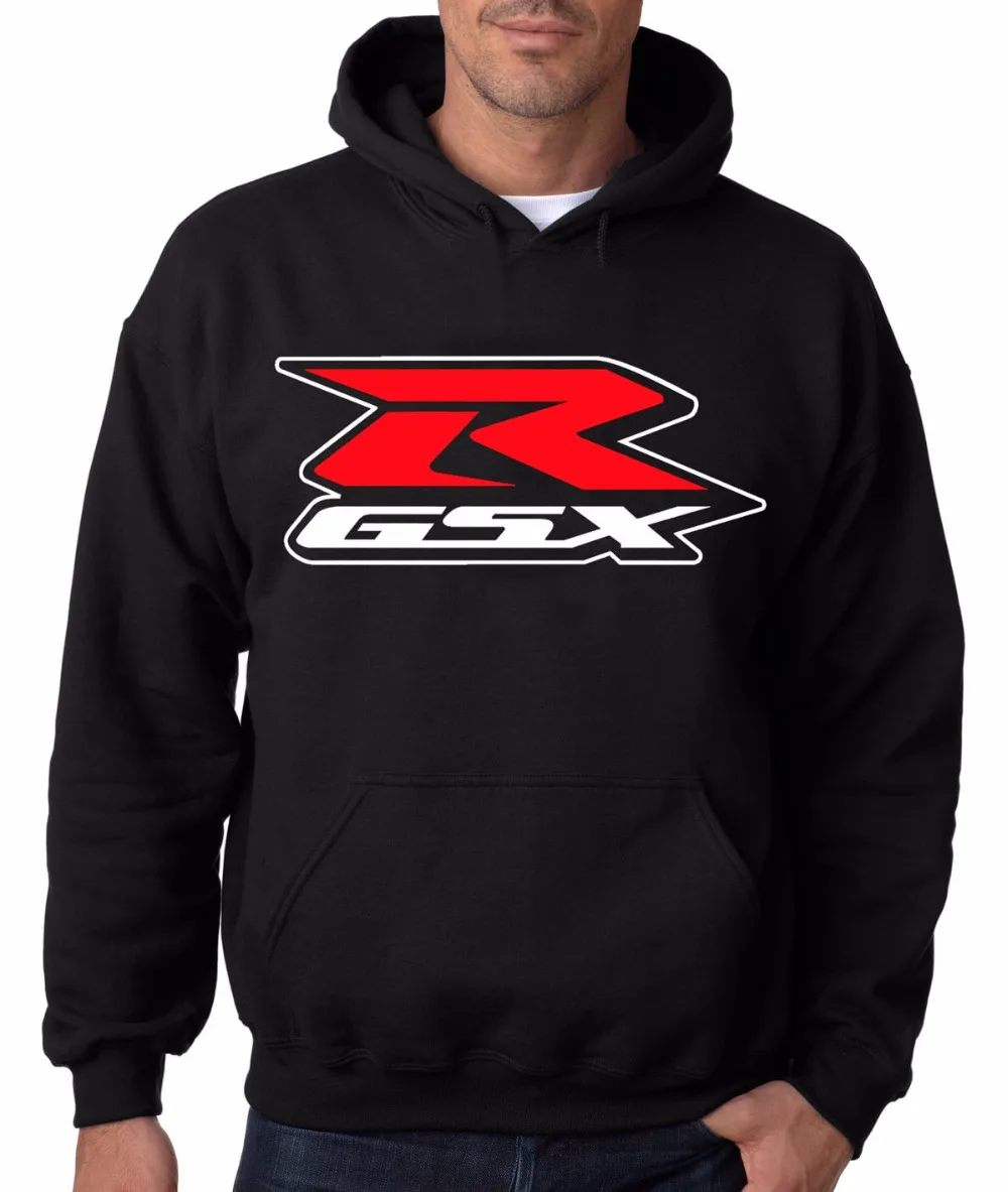 

for SUZUKI GSX-R BLACK HOODIE GSXR Hooded Sweatshirt Sport Bike GSX Moto Motorcycle Sweatshirts Hoodie H