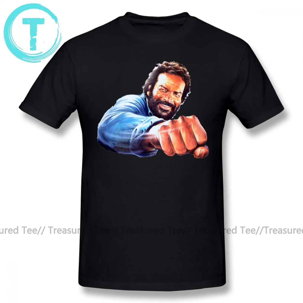 Bud Spencer Футболка с принтом Bud Spencer футболка пляжная хлопковая Футболка с милым принтом 5x Мужская футболка с коротким рукавом