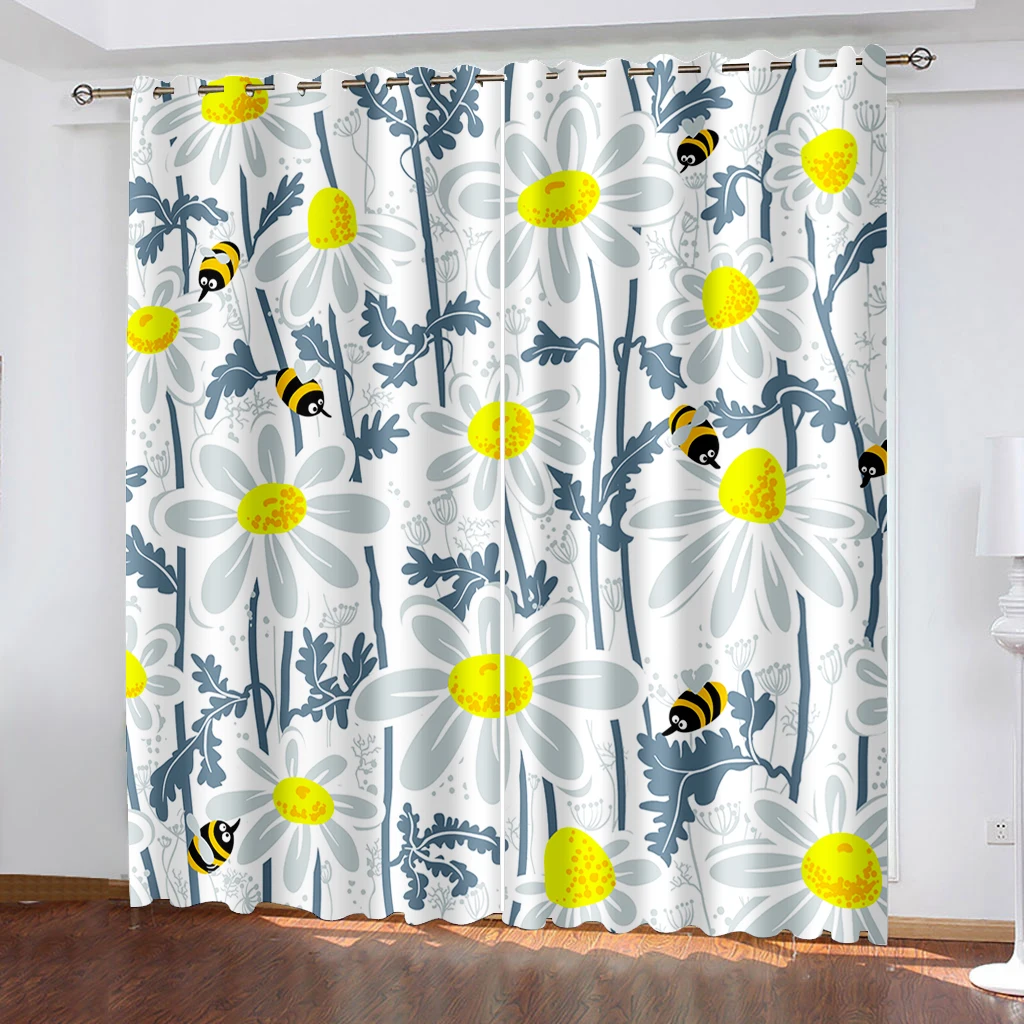 

Floral Window Curtain Botanical Blackout Curtains for Living Room Bedroom Drapes Room Darkening Curtains Decor(2 Panels) カーテン