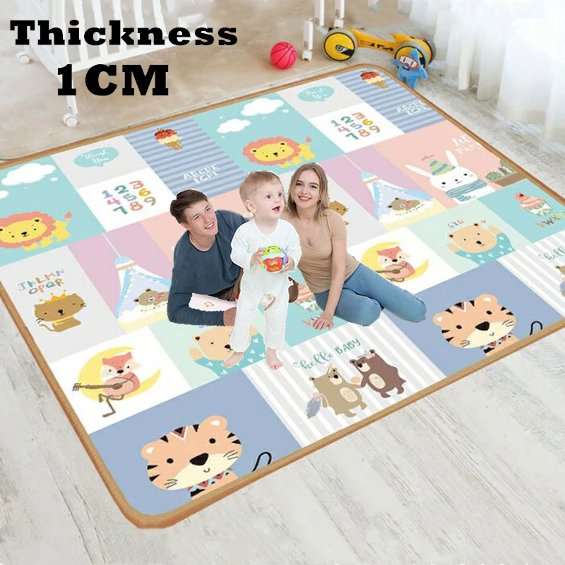 XPE 1cm Environmentally Friendly Thick Baby Crawling Play Mat Folding Mat Carpet Play Mat for