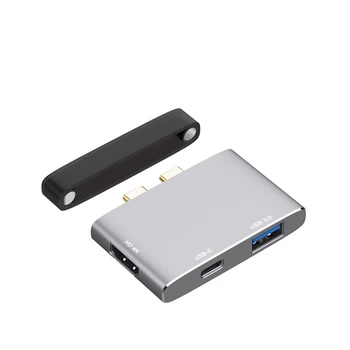

Daul USBC Type C to HDMI TV HDTV Projector 4K 30hz USB 3.0 OTG U Disk Mouse Typec PD Charging Adaper for Macbook Pro 13 15 inch