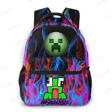 Unspeakable Kids 3d Printed Game School Backpack For Girls Boys Lightweight Durable Middle Elementary Daypack Book Bag