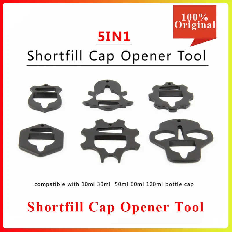 Vape accessories tool Reewape 5IN1 Shortfill Cap Tool Bottle Opener Opening Shooter  FOR vaporizer cigarette Oil bottle tool kit