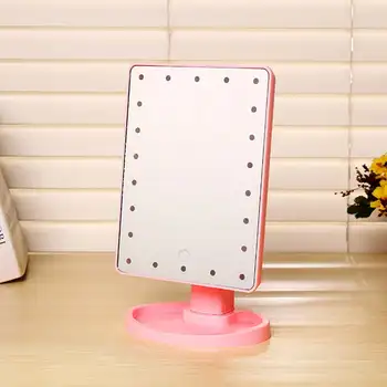 

16/22 LED Lighted Makeup Mirror Vanity Mirrors With Light Lamp Touch Screen Cosmetic Beauty Desktop Table Desktop Mirror
