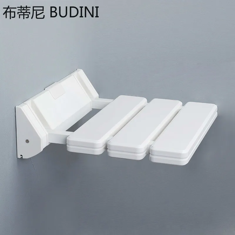 Wall Mounted Shower Seats Bathroom Blue Shower Folding Chair Bath Chair Elderly Shower Spa Toilet  Bench Stool 4