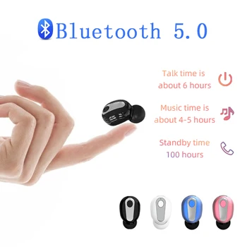 

Mini 5.0 Bluetooth Earphone Wireless in Ear Sport Earbuds Headset With Mic Handsfree Sound Earphones For iPhone Xiaomi Samgung