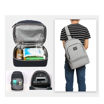 

DENUONISS Waterproof Insulation Bag Elegant Man Ice Bag Aluminum Foil Lunch Chest Ice Cooler Bag Insulation Bag
