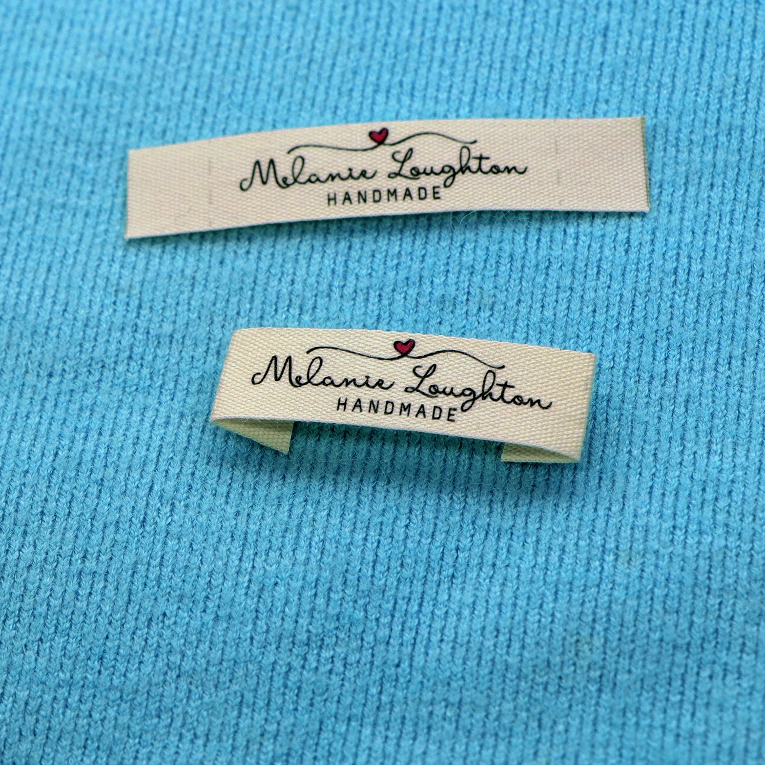 Custom Sewing labels / Brand labels, Custom Clothing Tags, Cotton Ribbon label,  Handmade label (FR003)